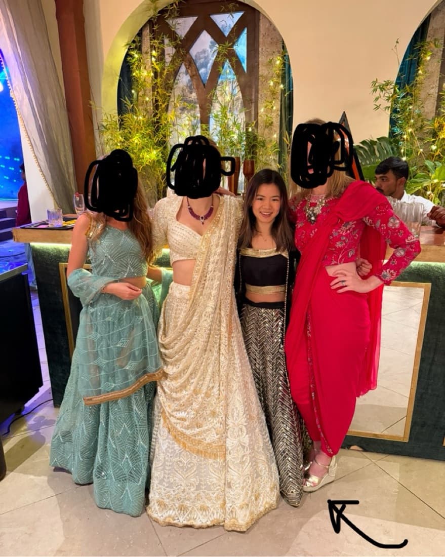 Black And Gold Lehenga Indian Wedding - Image 2