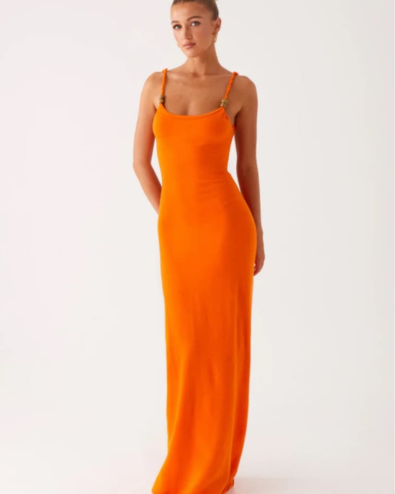 Orange Maxi Dress - Image 1