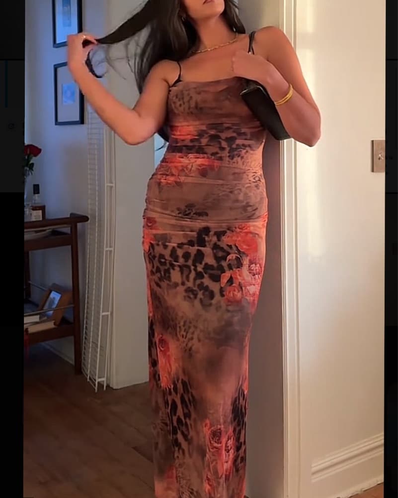 House Of Cb Nalini Brown/Black Maxi - Image 6