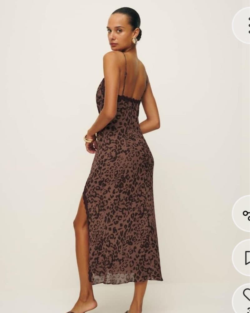 Refomation Cheetah Cutout Dress - Image 3