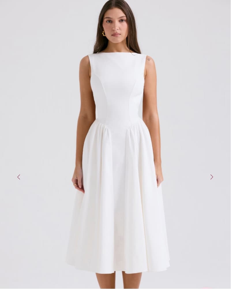 House of CB: “cindy” backless midi Dress - Image 1