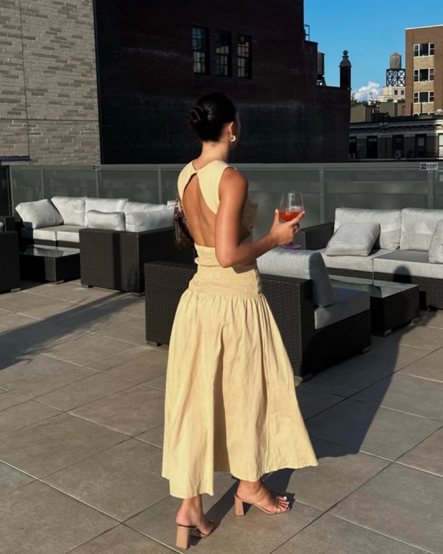 SNDYS Pale Yellow Sundress  - Image 3
