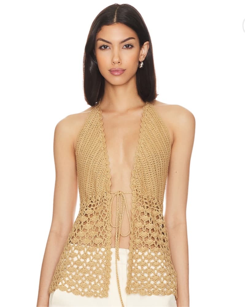 Tie Front Top - Unworn! - Image 1
