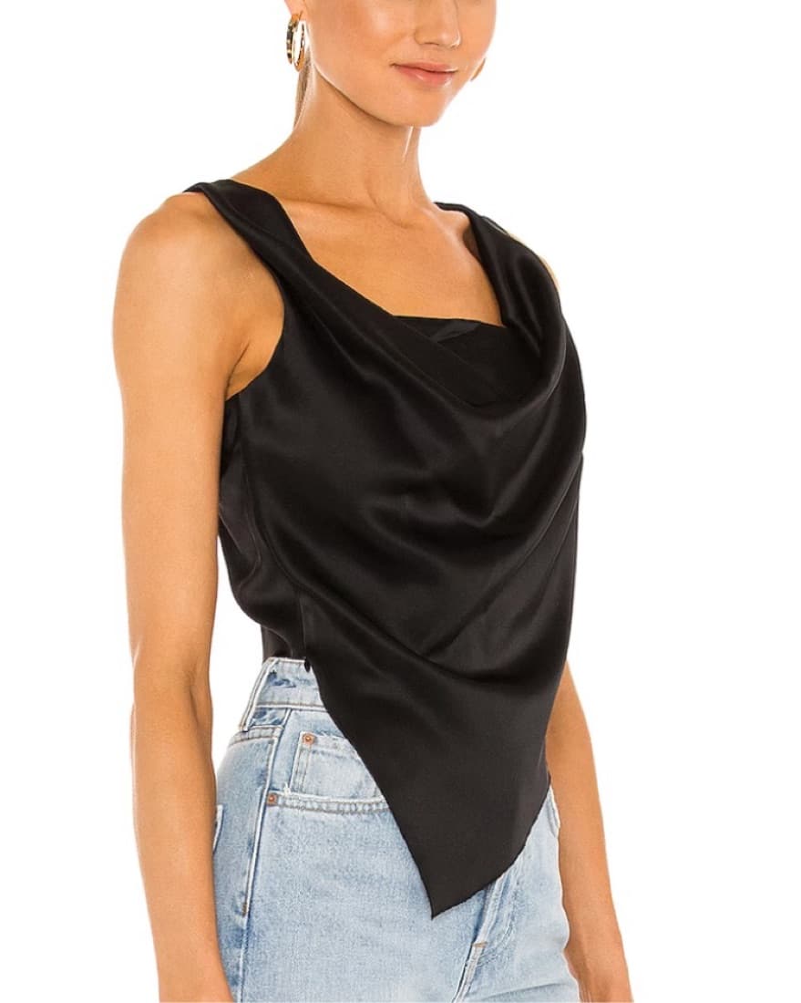 Nanushka Draped Satin Top - Image 4