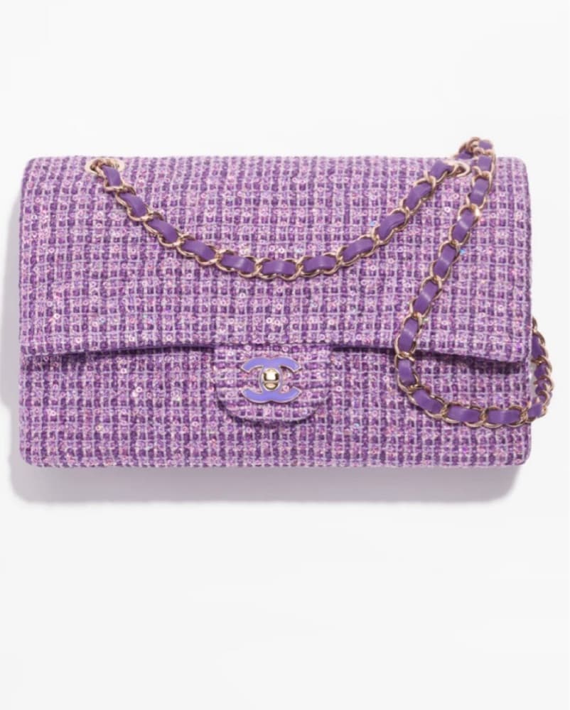 Chanel Tweed Mini Classis Bag - Image 2