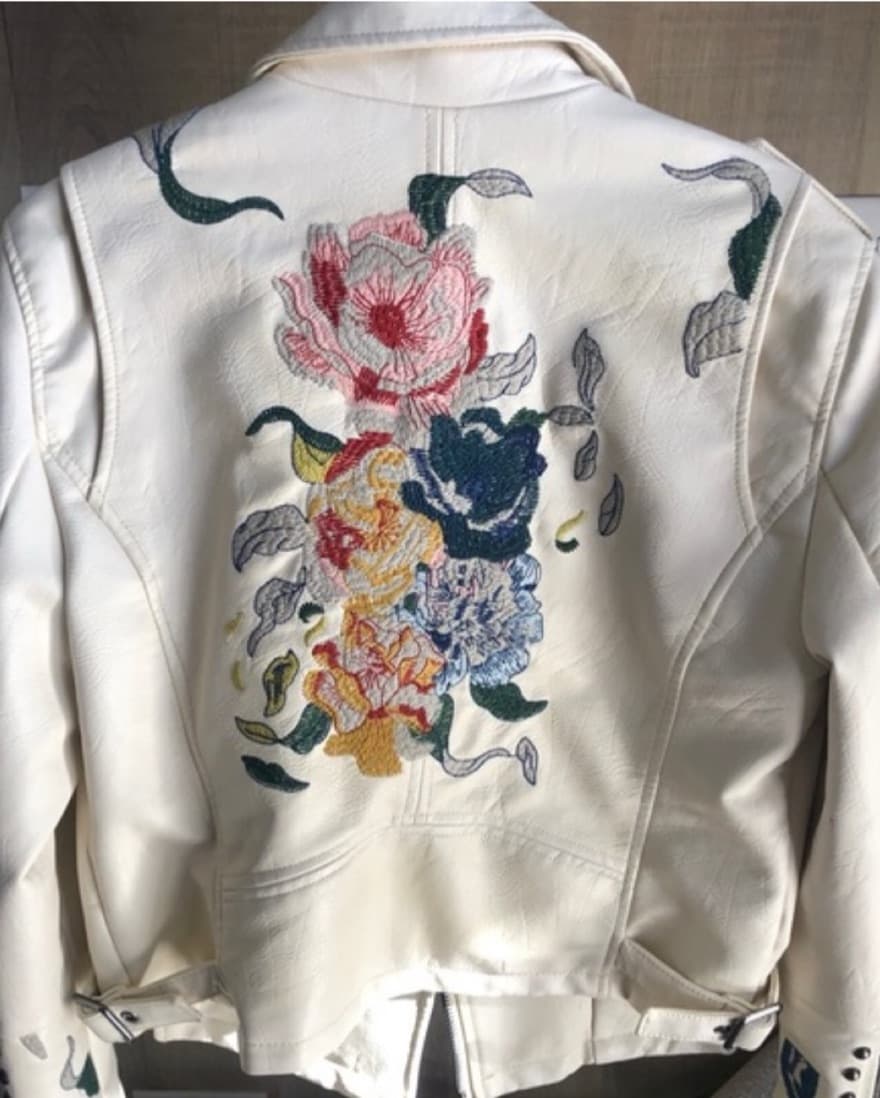 BlankNYC Floral Moto Leather Jacket - Image 2