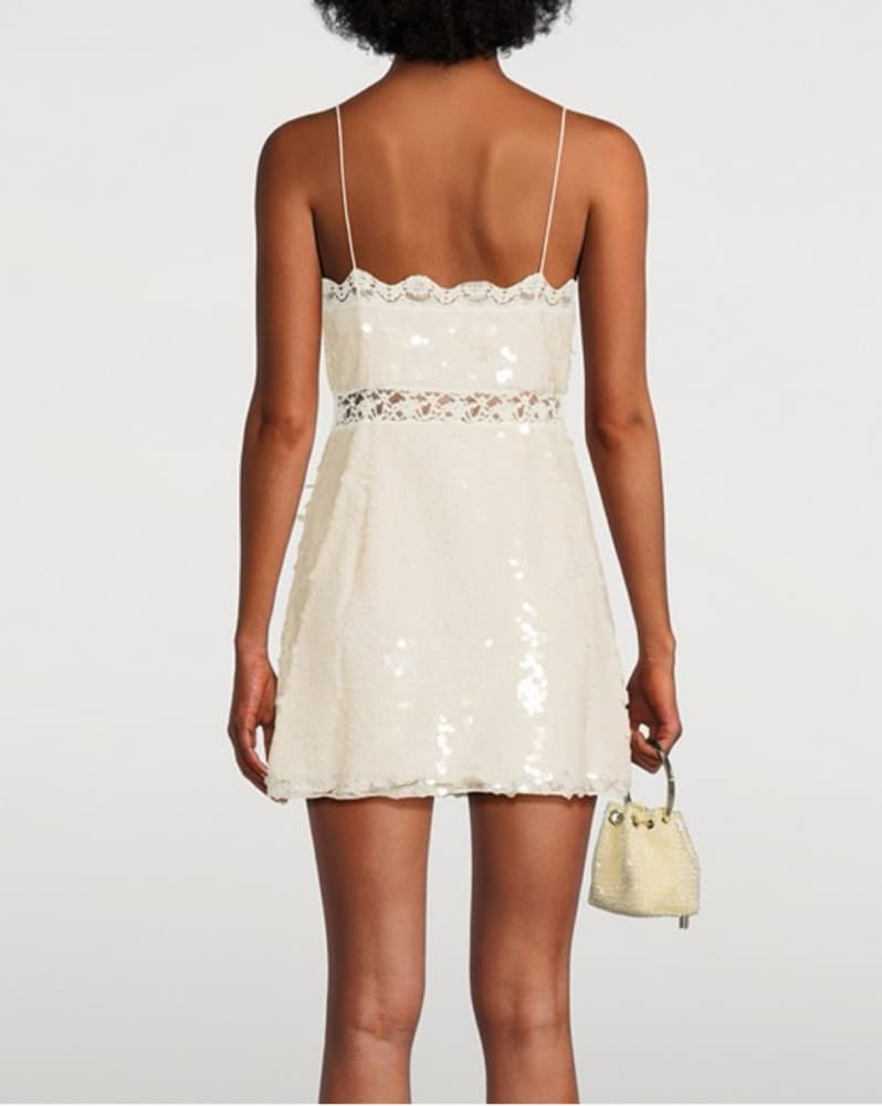 Finta Dress in Cream LOVESHACKFANCY - Image 4