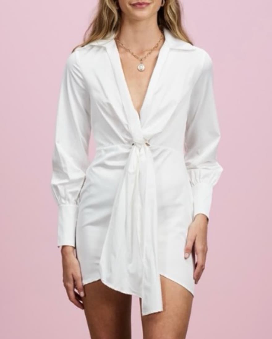 Topshop Tie Dress - Image 1