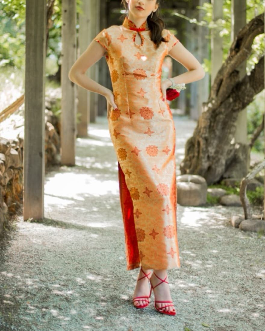 Stunning Cheongsam Qi Pao Custom Made - Image 1