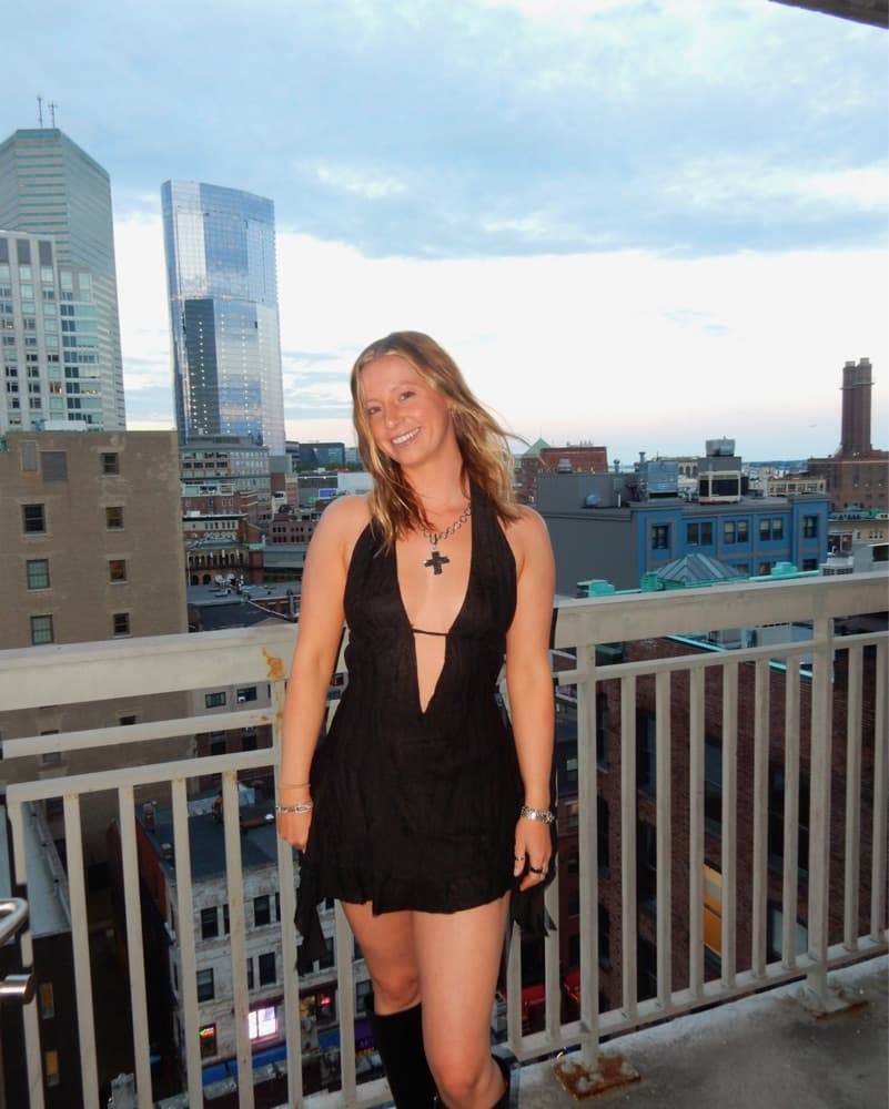 Edikted Low Cut Mini Dress - Image 1