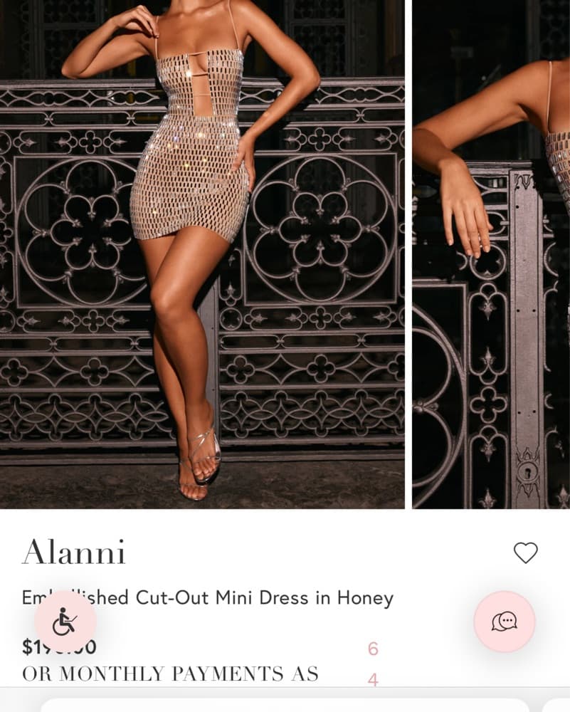 Embellished Cut-Out Sequin Mini Dress - Image 2