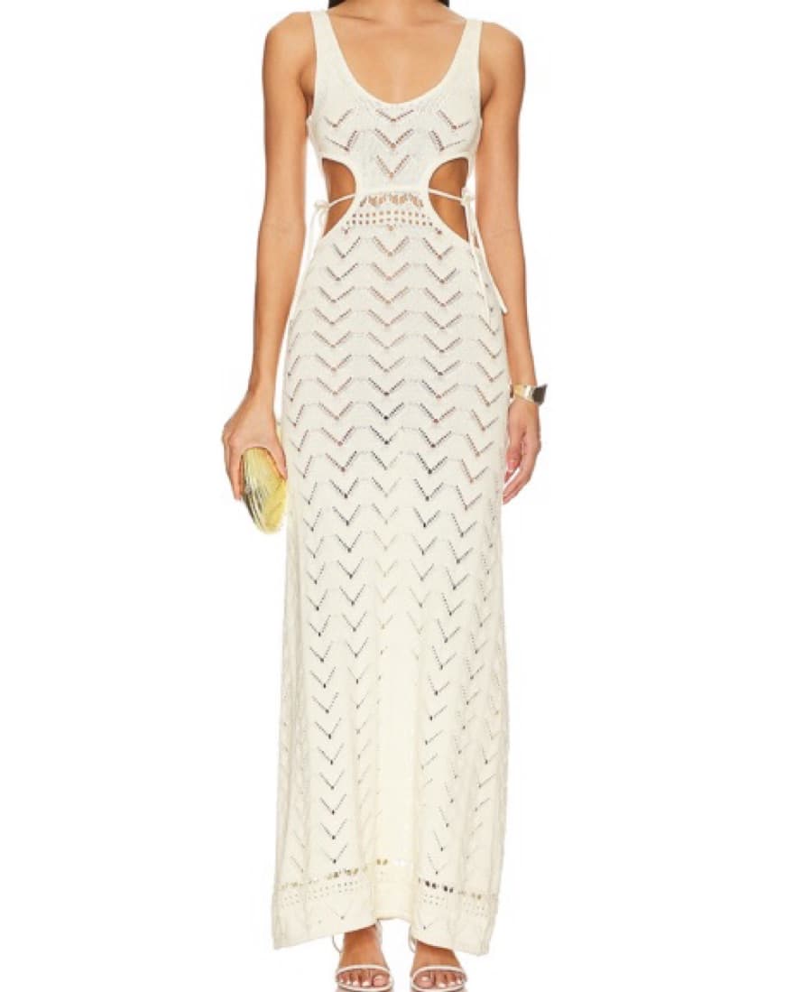 Tularosa Cut Out Knit Dress XS - Image 5