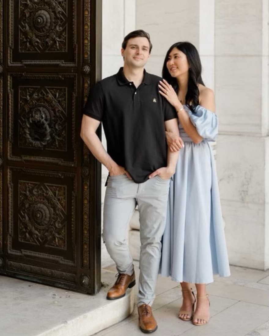 Jenny Yoo Regina Dress In Whisper Blue - Image 4