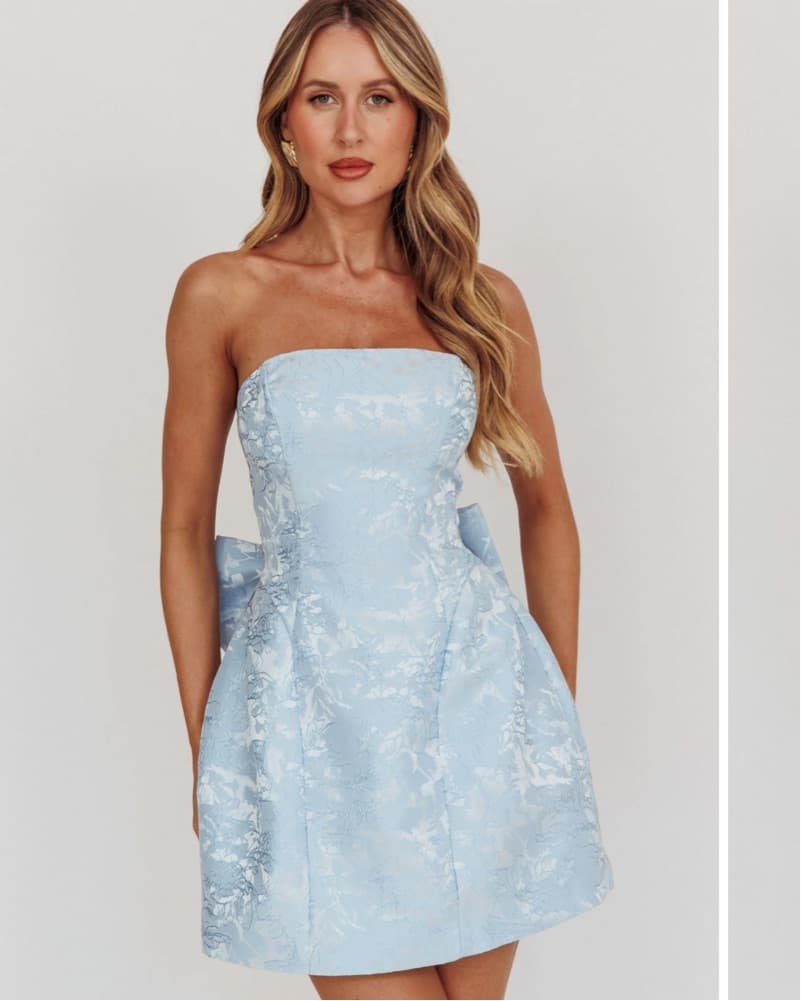 Selfie Leslie Blue Mini Dress - Image 2