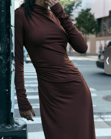 Zara Draped Dress - Image 1