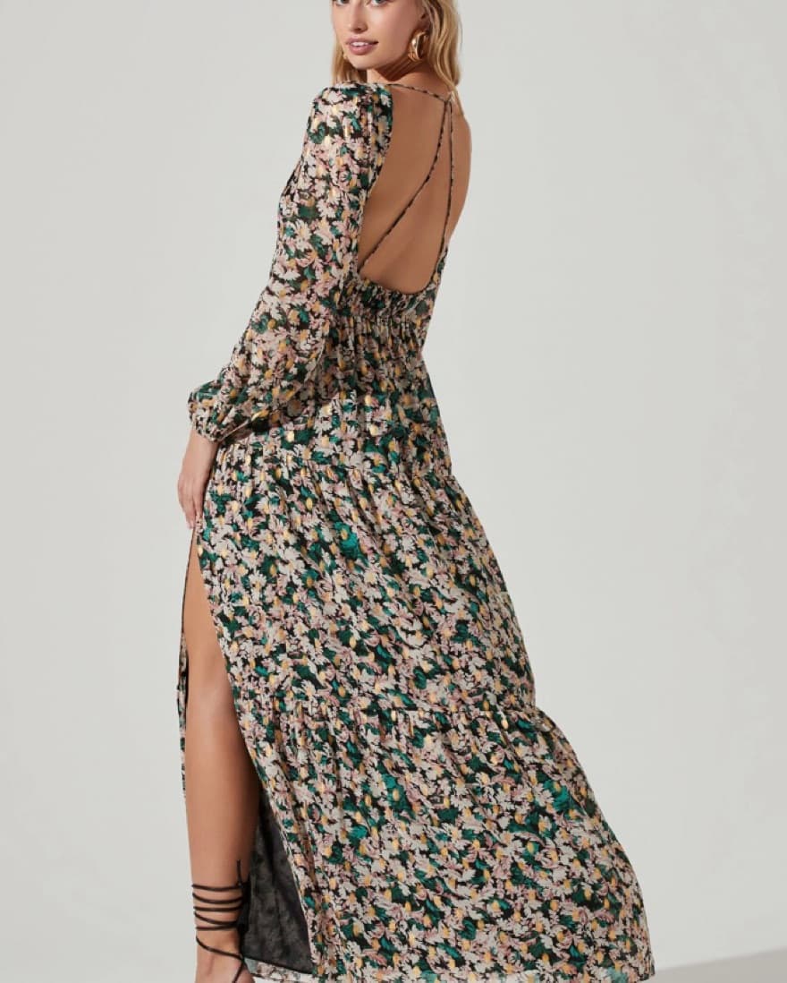 ASTR the Label Floral open back Dress - Image 2