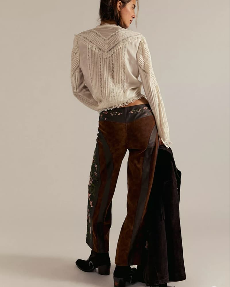 We The Free Belle Embroidered Vegan Pant - Image 4