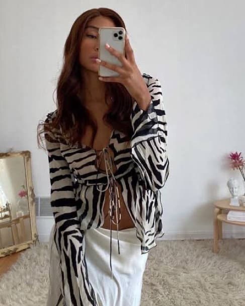 Rat & Boa Zebra Zephyr Top  - Image 1
