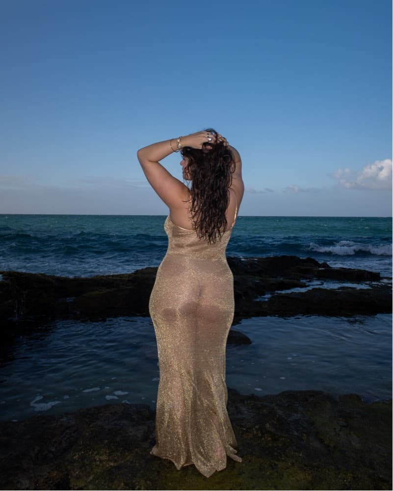 Gold Sparkly Dress - Image 2