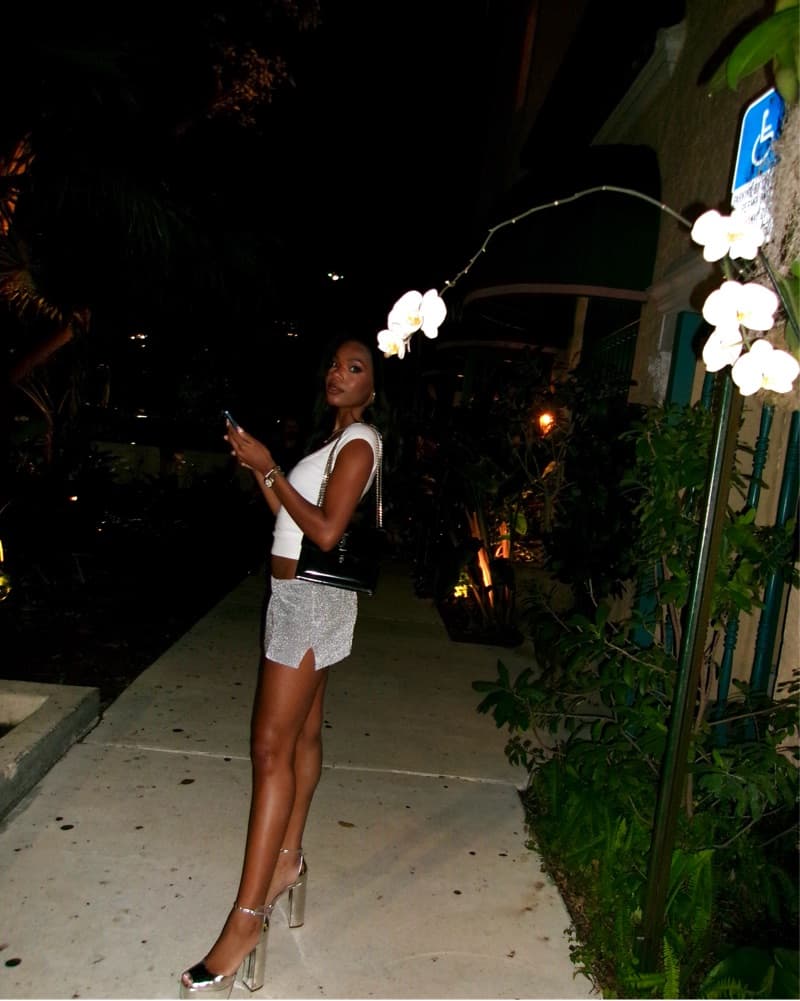 Danielle Guzio Sequin Mini Skirt - Image 2