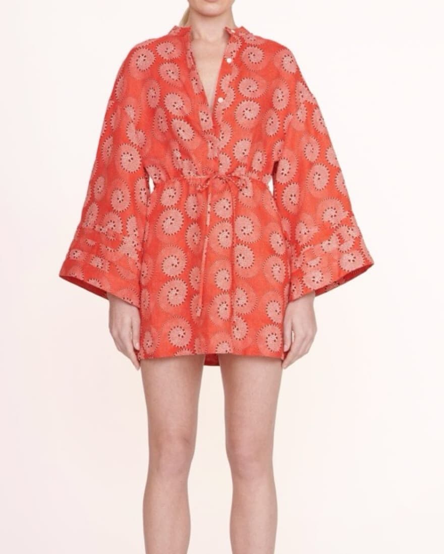 Staud Karlee Mini Dress w Shells - Image 1