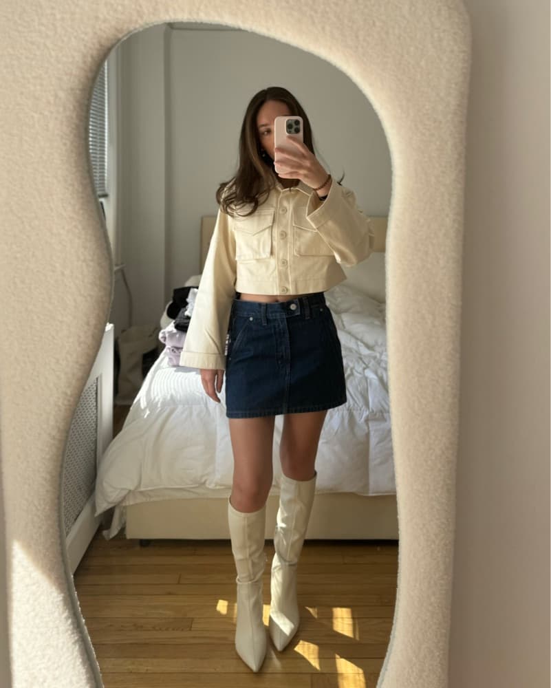Cropped Casual Jacket - Image 3