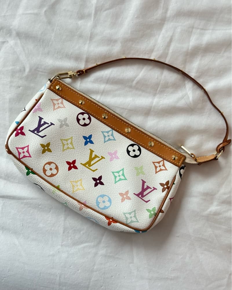 louis vuitton Murakami White Pouch Bag - Image 2