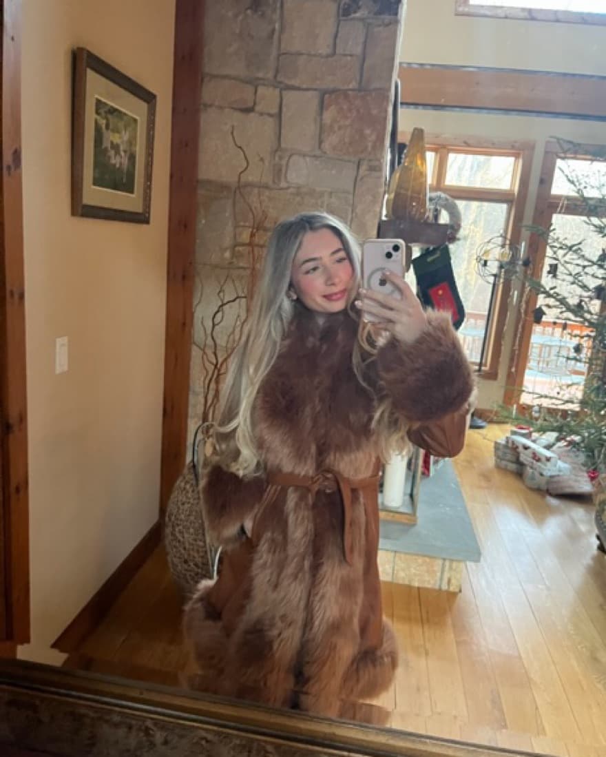 Dolls kill Long Faux Fur Jacket - Image 1