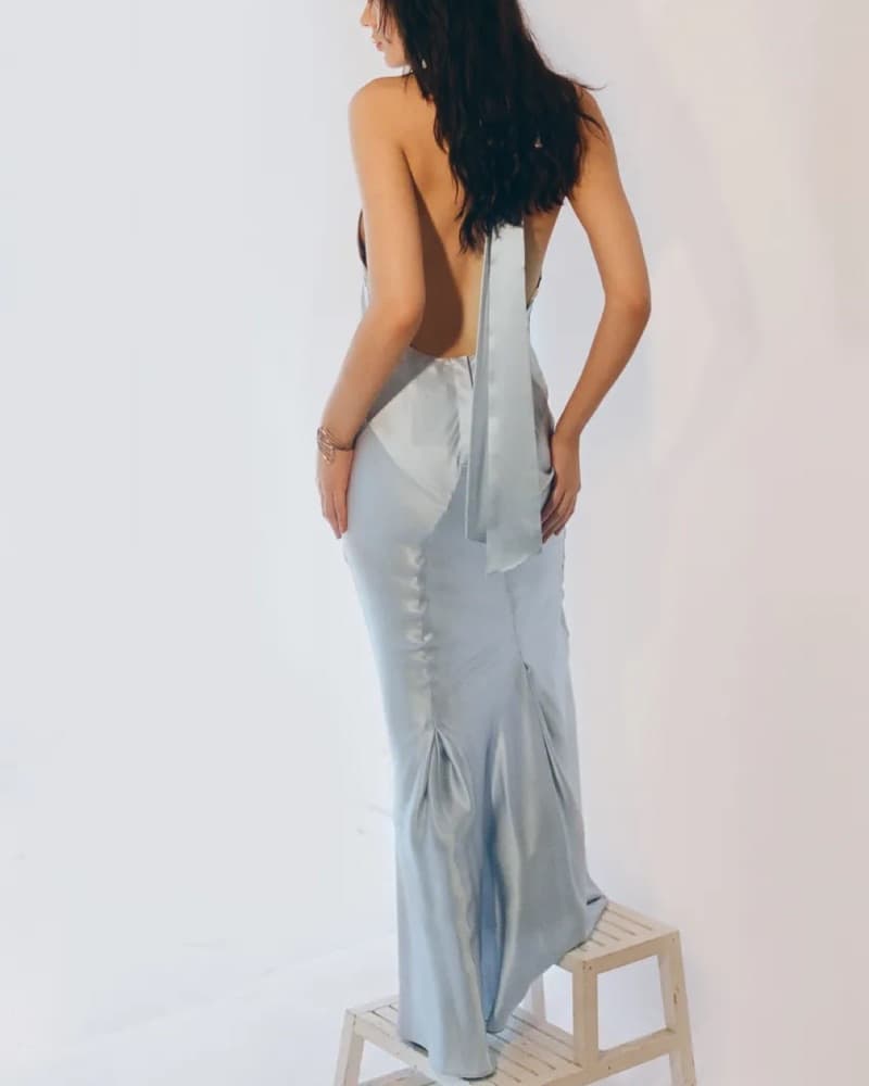 Dana foley Blue Dress - Image 3