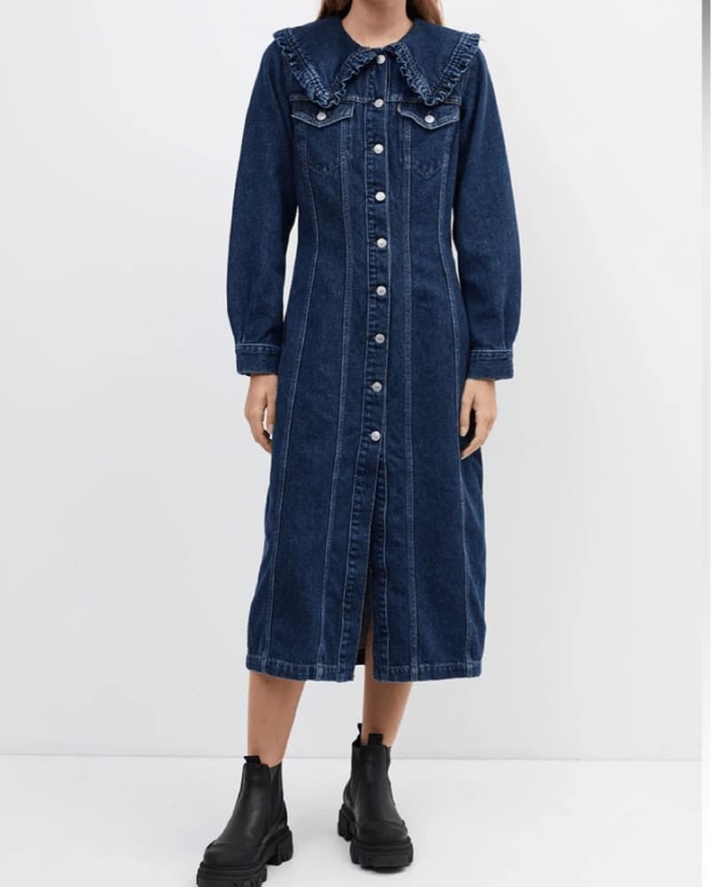 GANNI x Levis Denim Button Down Dress - Image 1
