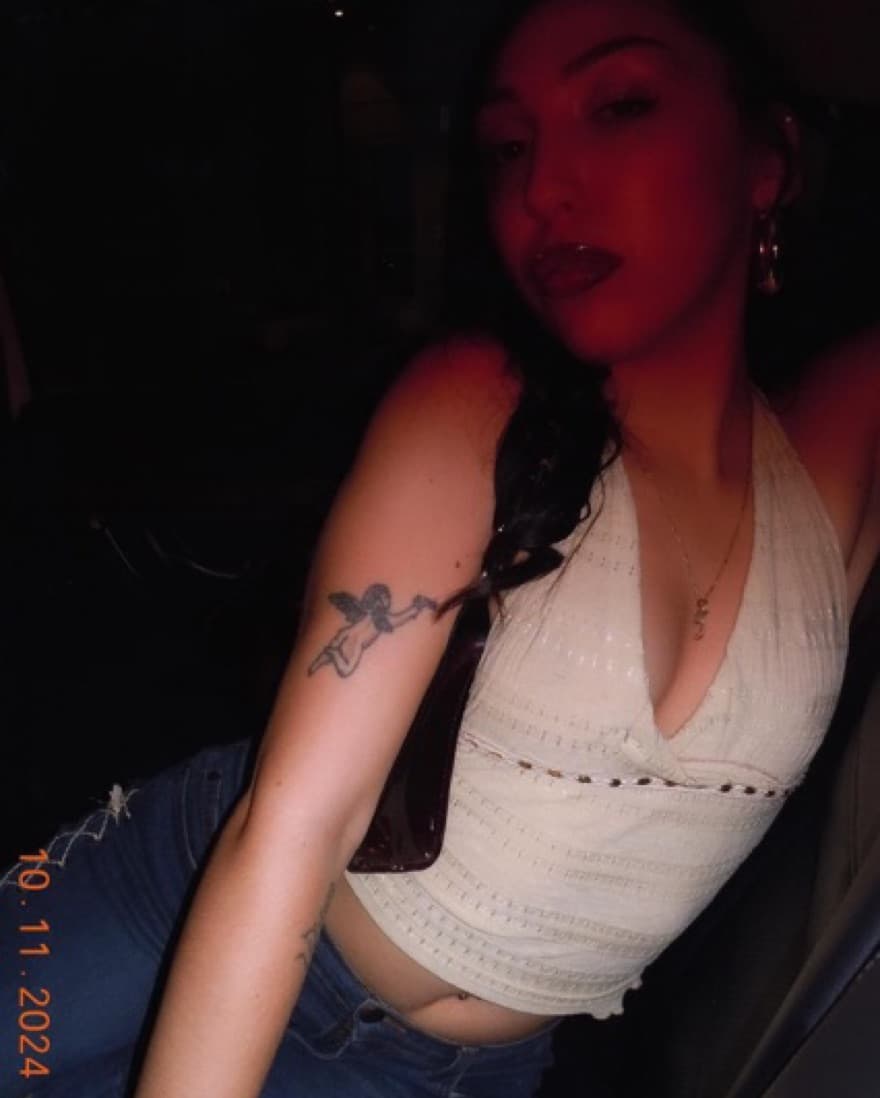 Cream Beaded Halter Top - Image 3
