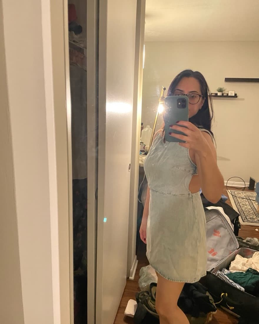 Zara Denim Dress - Image 4