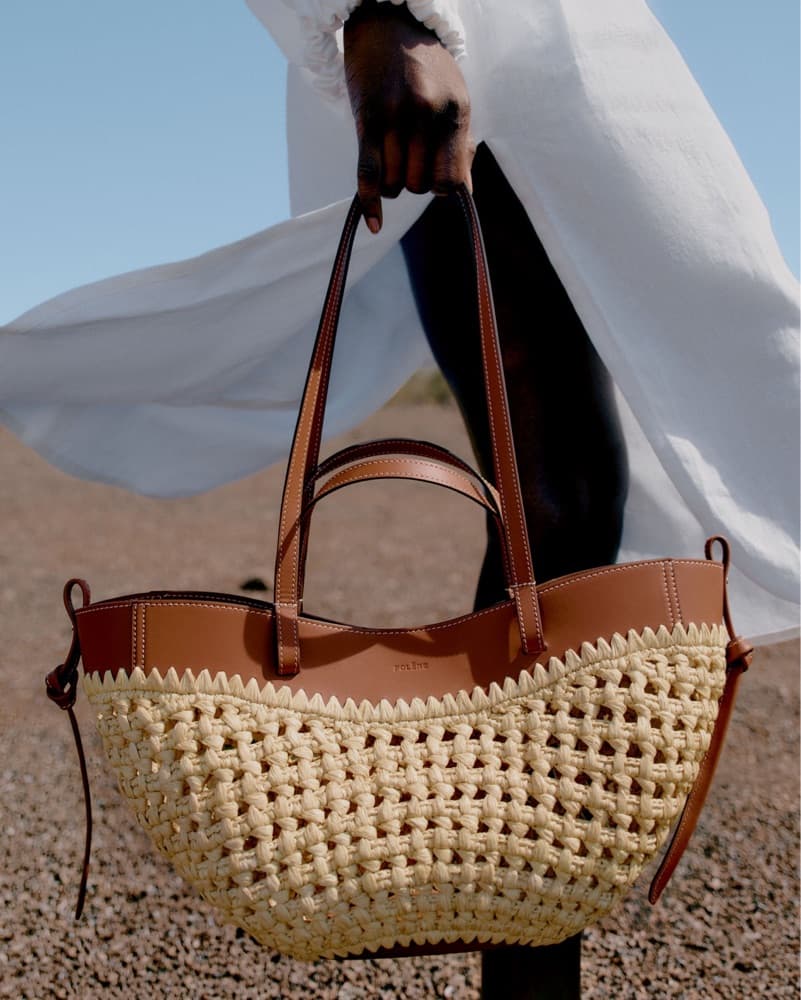 Polène Cyme Mini Raffia Bag - Image 3