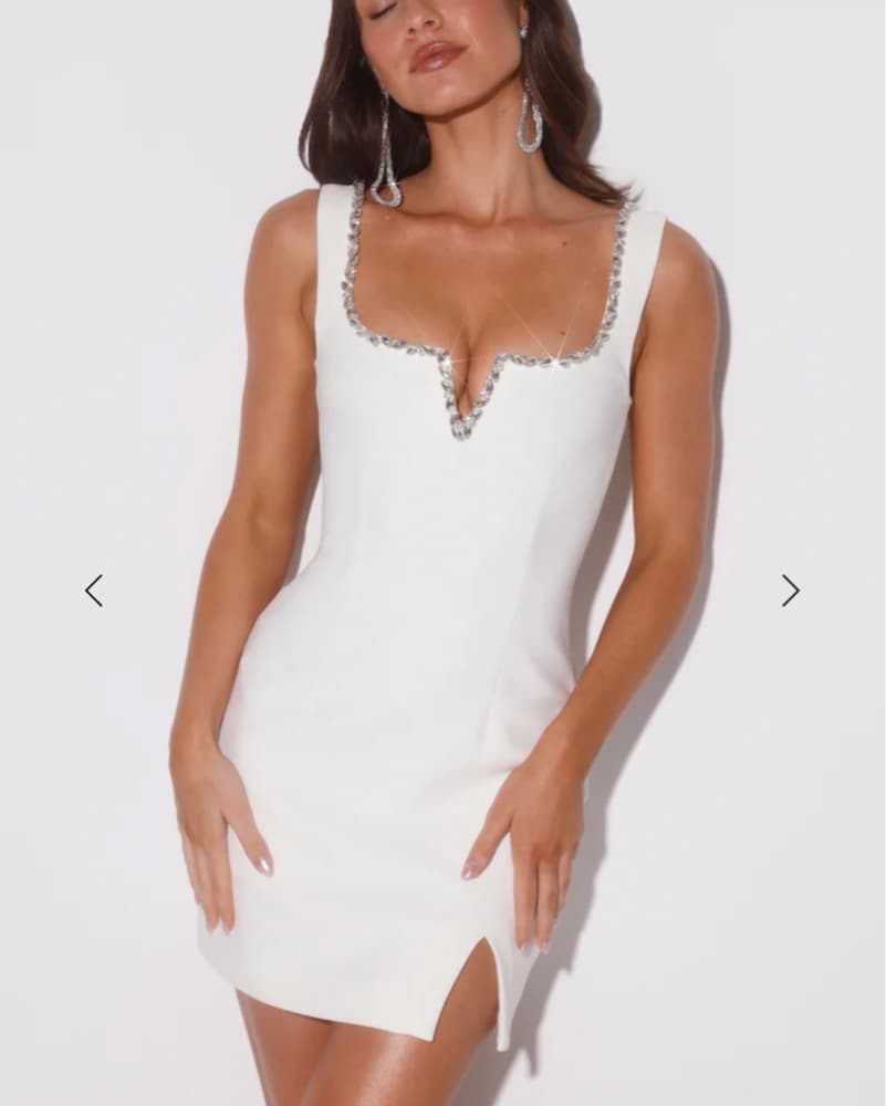 White Mini Dress - Image 2