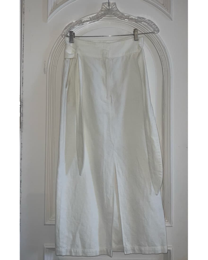 Ivory Denim Midi Skirt | & Other Stories - Image 5