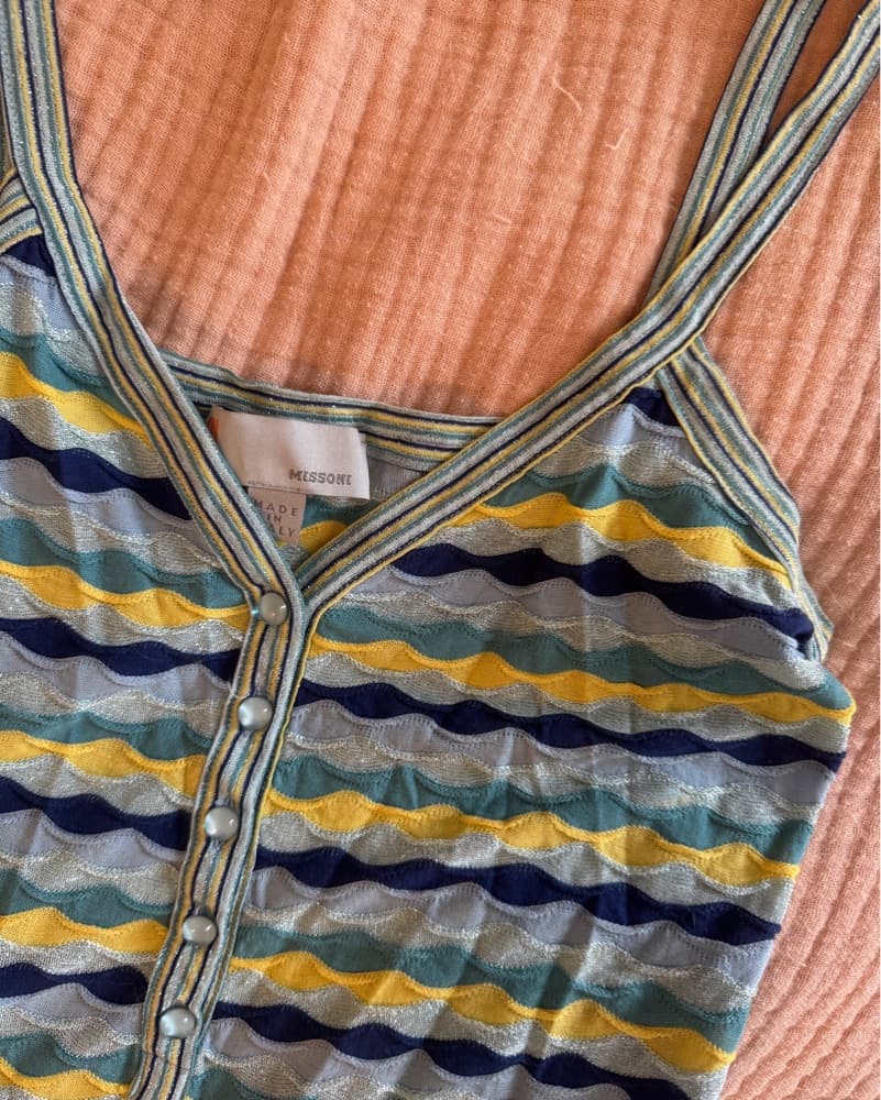 Missoni Blue Tropical Tank - Image 3