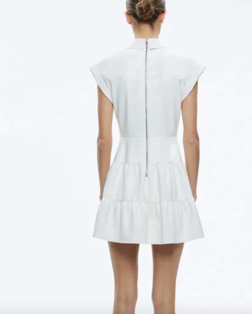 Alice + Olivia White Dress - Image 2