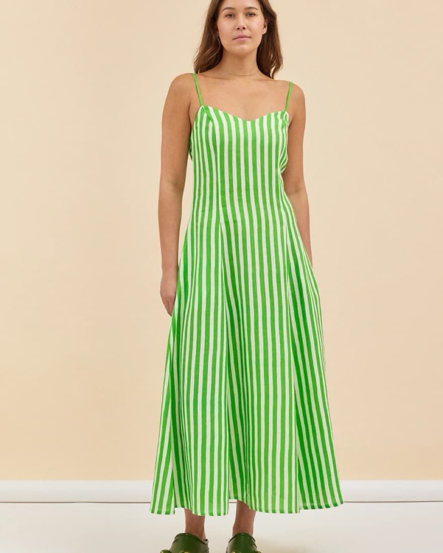 Variety Hour, Vibrant Striped Maxi Dress - Image 3