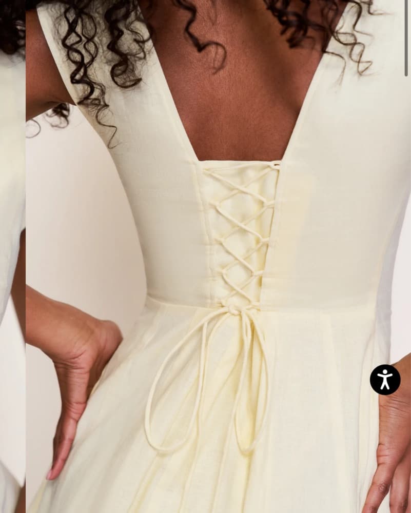 Danielle Guizio Leila Mini Dress Butter - Image 2
