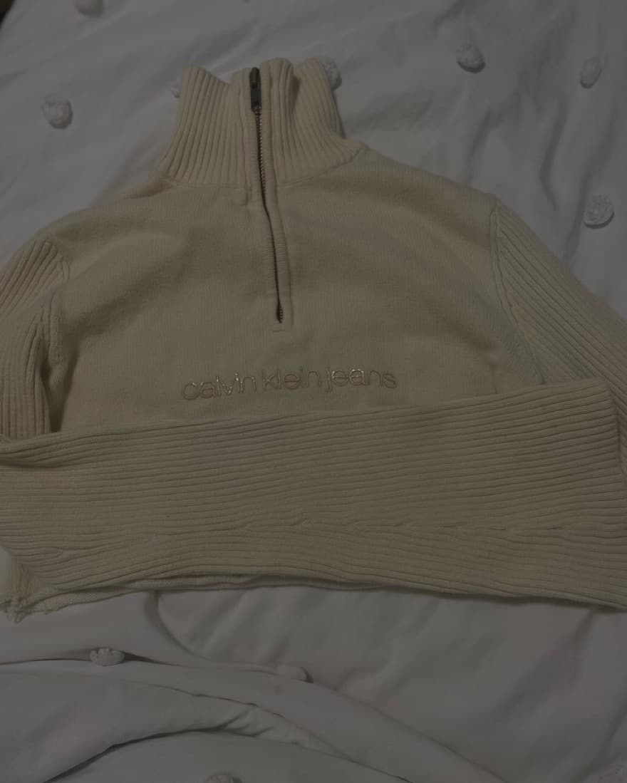 cropped quarter zip sweater  - Image 3