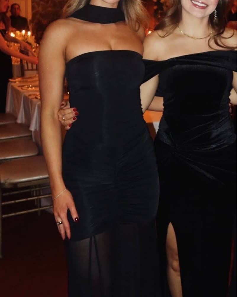 Strapless Black Gown - Image 2
