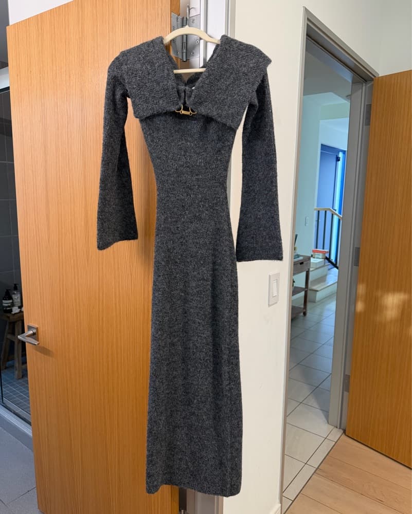 Cozy Knit Hooded Dress - Image 1