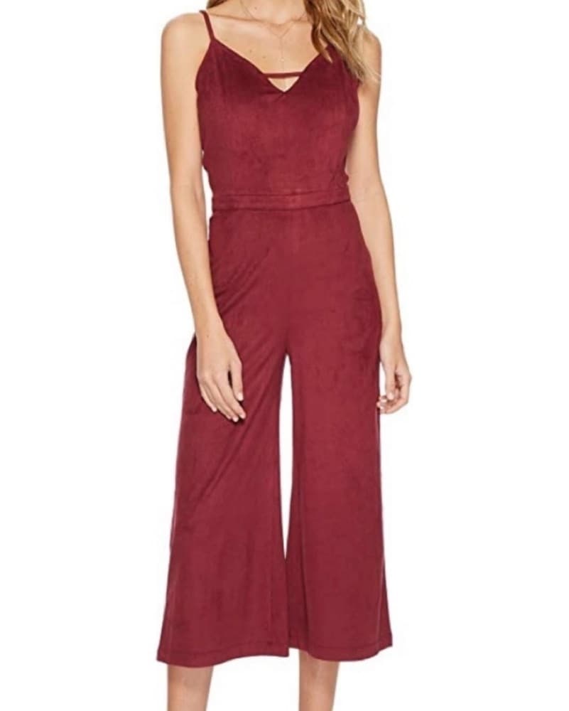 BB Dakota Darcy Faux Suede Mini Jumpsuit - Image 1