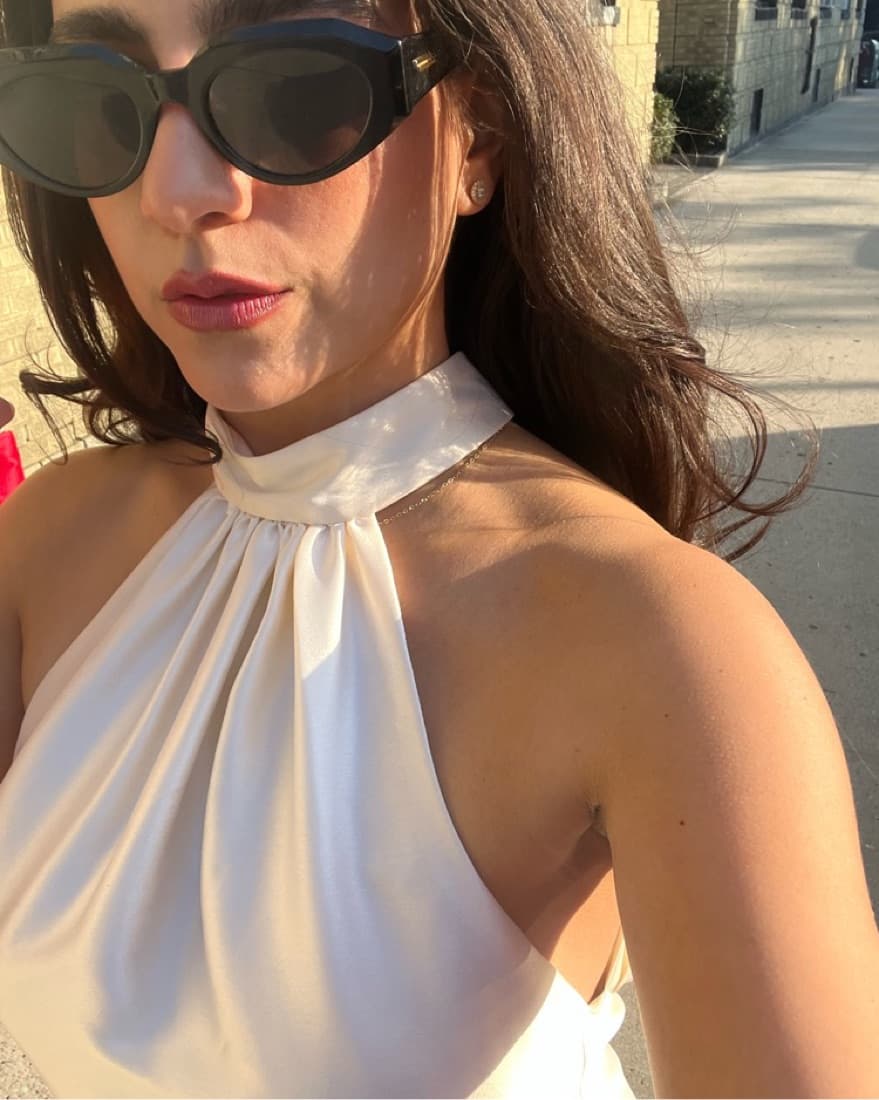 Halter Backless Dress 100% Italian Silk - Image 4