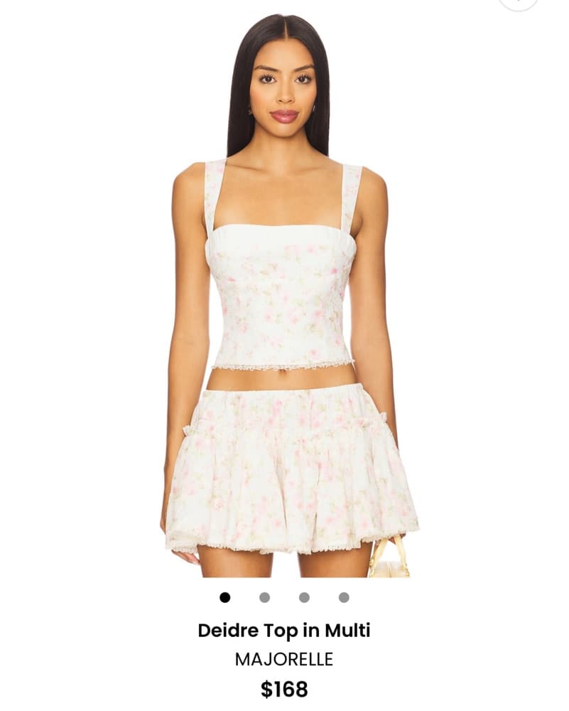 Majorelle Deidre Floral Skirt & Top Set - Image 1