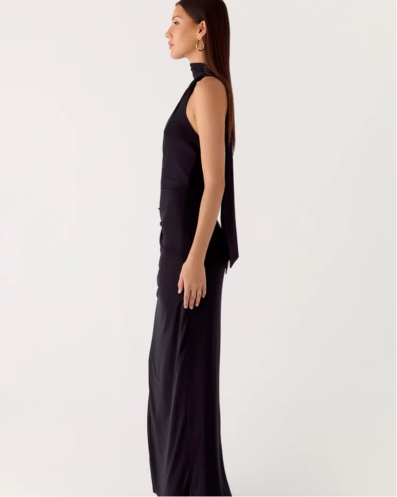 Black Maxi With Scarf - Image 4