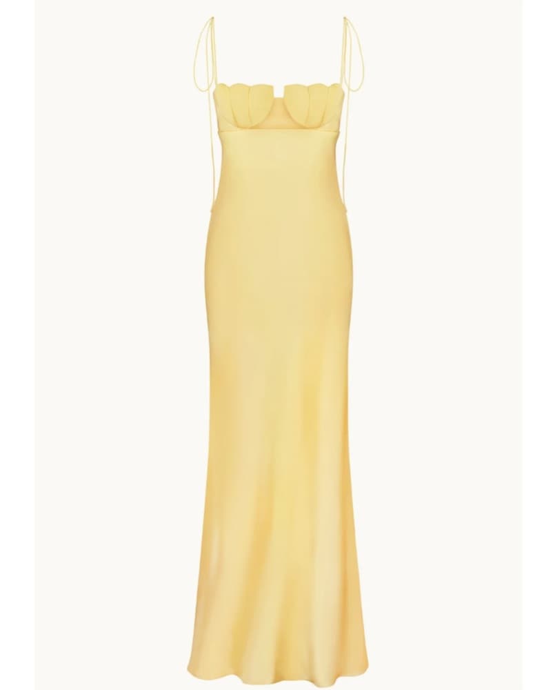 ANNA OCTOBER TULIP Gown Butter Yellow - Image 4