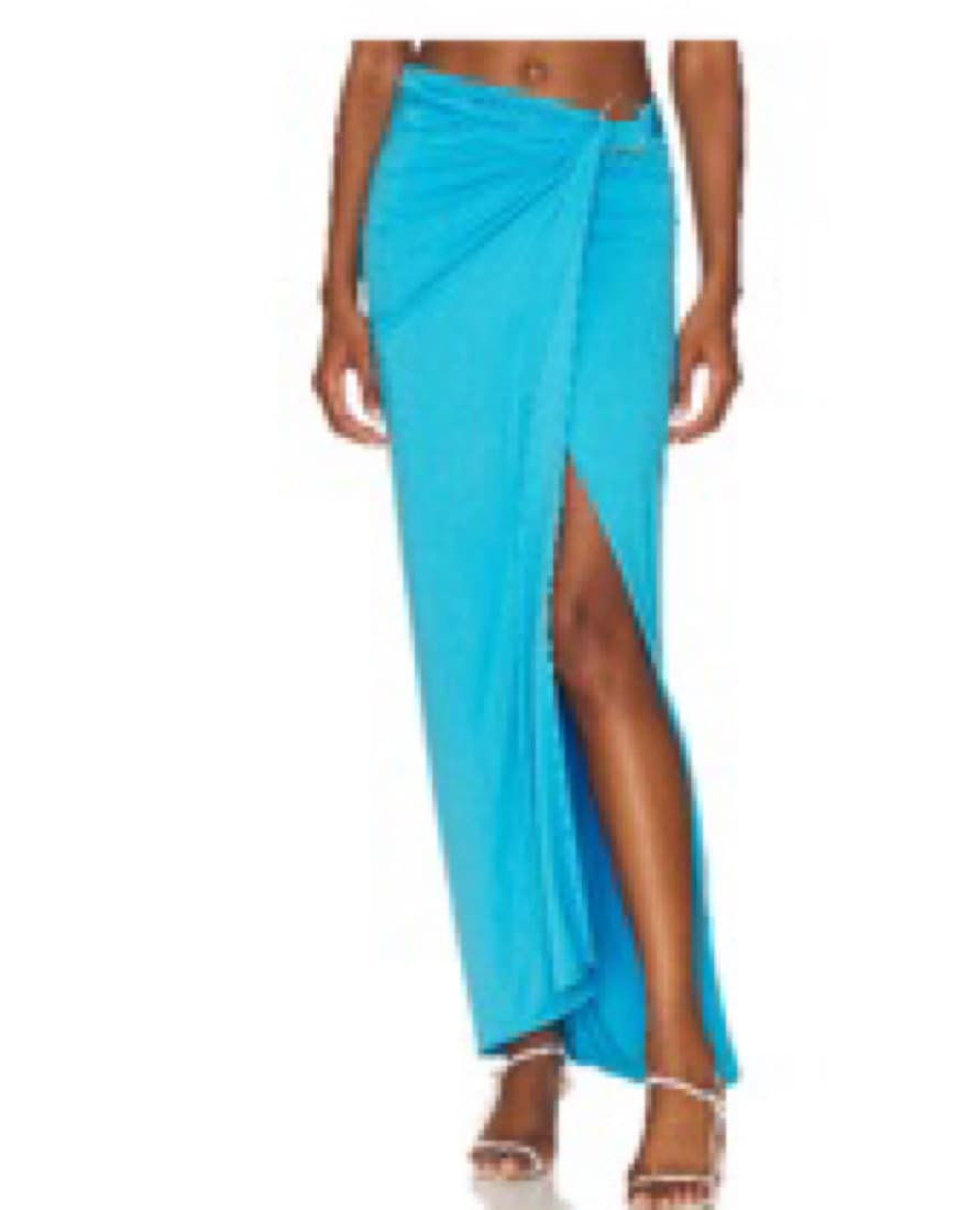 Blue Skirt And Body Suit Set - Image 2