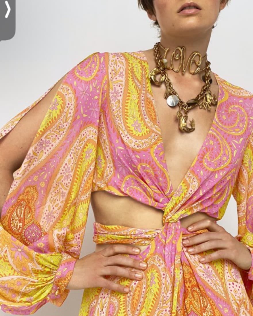 CUTOUT PRINTED DRESS - Image 3