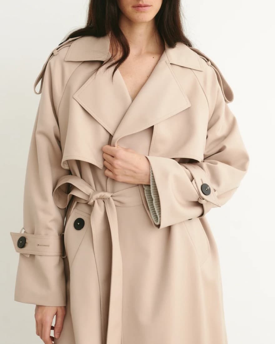 Attire The Studio Wool Trench Coat  - Image 1